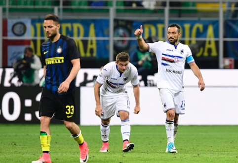 "Sampdoria" crushes "Inter" at the end of the match (VIDEO)