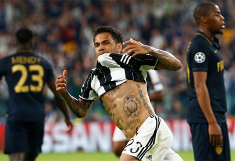 "Juventus" anchor D. Alves - veteran of European tournament finals