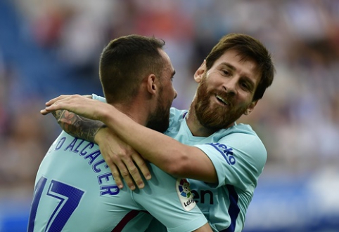 L. Messi's double leads Barcelona to victory in Spain (VIDEO)