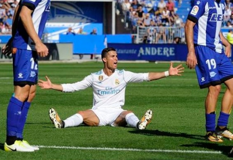 In the match against "Alaves" - C.Ronaldo's fall (VIDEO)