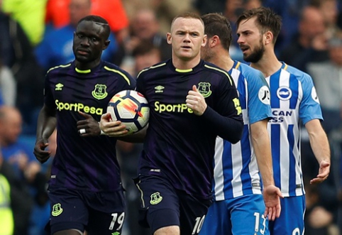 Rooney snatches a point for Everton at the end of the match (VIDEO)