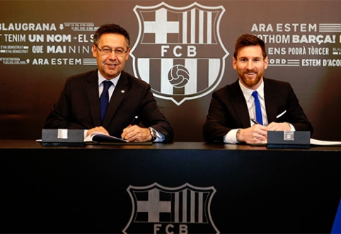 Official: L.Messi extended contract with "Barcelona"