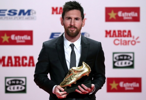 L. Messi reclaimed the "Golden Boot" in Barcelona