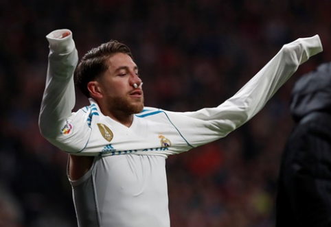 S. Ramos' nose was broken in the Madrid derby