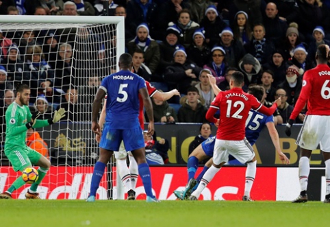 "Leicester" snatched victory from "Man Utd" at the very end of the match in the tenth minute (VIDEO)