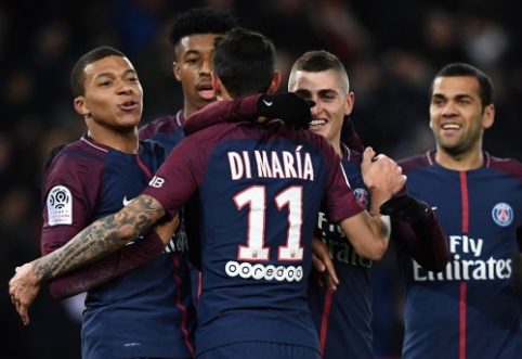 PSG led to victory by A. Di Maria and K. Mbappe, "Monaco" nullified 2 goal deficit (VIDEO)