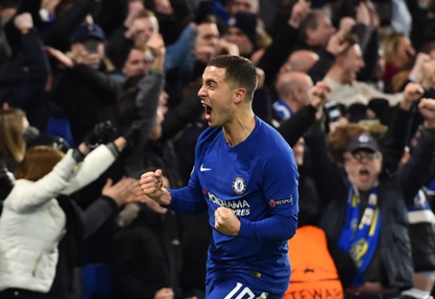 A. Conte: E. Hazard has the potential to reach the level of L. Messi and C. Ronaldo