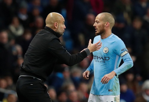 P. Guardiola says that the match against "United" may not help his team D. Silva