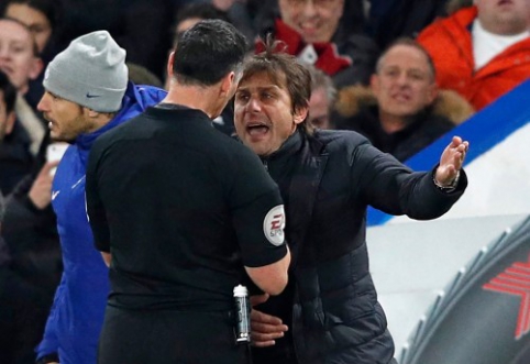 A. Conte punished for improper behavior