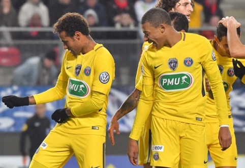 In the French Cup - an impressive performance of the PSG attack machine (VIDEO)