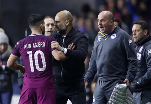 Disappointed S. Aguero gets into conflict with "Wigan" fans (VIDEO)