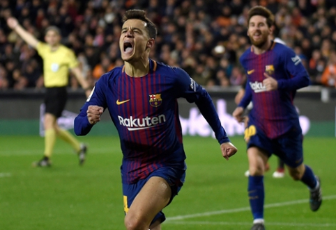 P. Coutinho scored his first goal, and "Barca" advances to the King's Cup final (VIDEO)