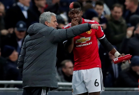 J. Mourinho poured anger on P. Pogba in the match against "Tottenham" (VIDEO)