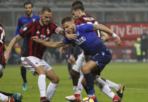 The first "Coppa Italia" semifinal clash between "Milan" and "Lazio" ended in a draw (VIDEO)