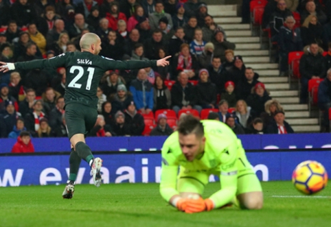 The approaching "Man City" easily defeated "Stoke" (VIDEO)