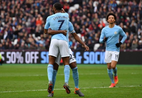 "Man City" comfortably handles the "West Ham" team playing at home (VIDEO)