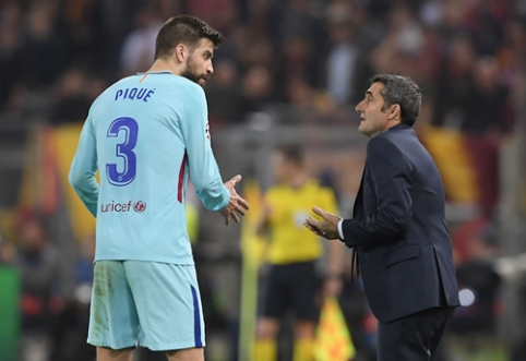 G. Pique doubted E. Valverde's tactics during the match.