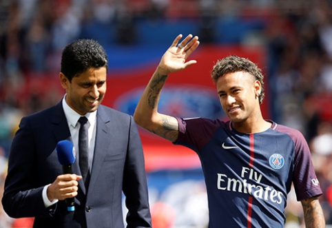 PSG President: 2000 percent certainty that Neymar will stay at the club