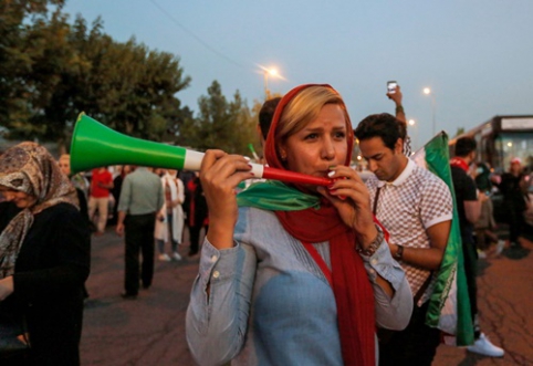 For the first time in almost 40 years, women watched football in a stadium in Iran