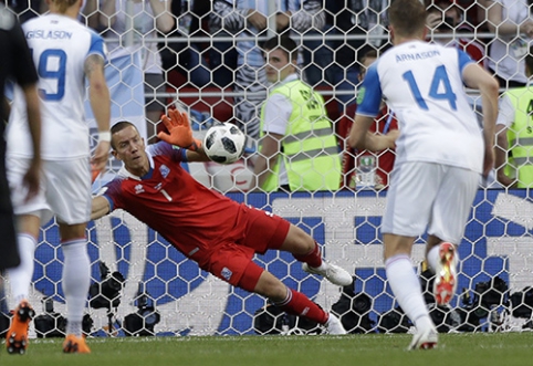 Icelandic goalkeeper revealed how he managed to defend against L. Messi's strike (VIDEO)