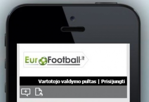 Information about the mobile version of "EuroFootball.com"