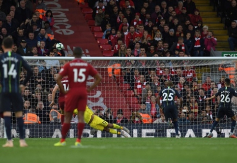 R. Mahrez missed an 11-meter penalty, while "Man City" and "Liverpool" ended in a draw