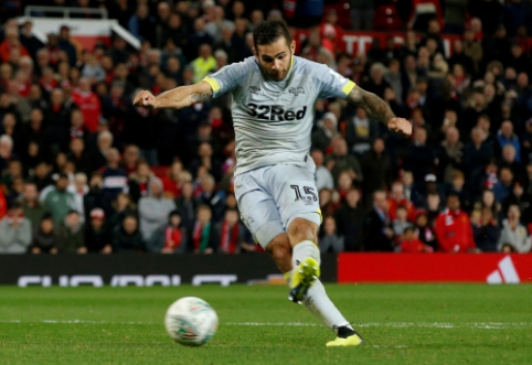 "Derby County" defender B. Johnson outshined J. Allen in the match of the year.