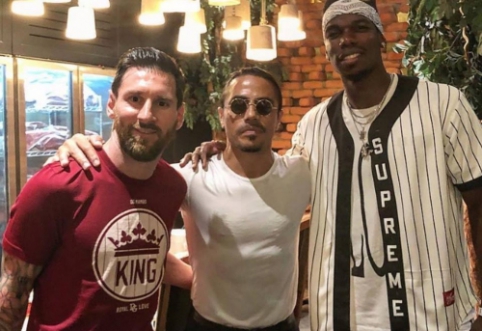 L. Messi's Vacation: Meeting with P. Pogba and visit to a famous chef's restaurant