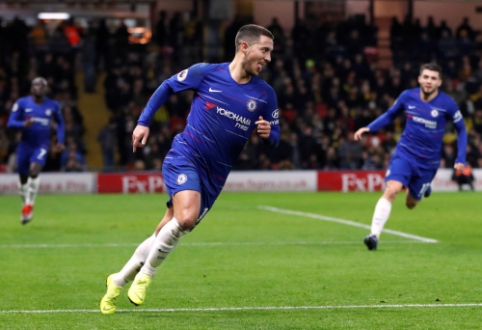 E. Hazard's double led "Chelsea" to victory, "Brighton" took two points from "Arsenal"