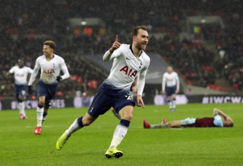 C. Eriksen saved "Spurs" at the end of the match, "Watford" narrowly missed playing with "Cardiff"