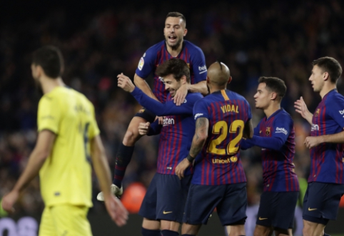 "Barcelona" overcame "Villarreal" without much trouble, "Atletico" left without a win in Girona.