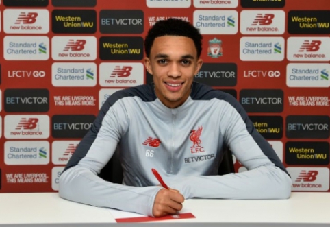 T. Alexander-Arnold linked the future with "Liverpool"