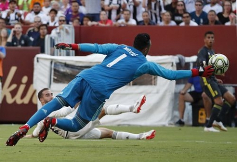 "Real" lost K. Navas before the duel with "Sevilla," but T. Courtois returned to the lineup