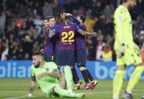 "Barca" reaches the King's Cup quarterfinals, but "Levante" still does not lower their weapons.