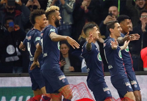 In the French Cup - PSG secures victory.