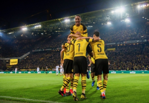 "Dortmund's "Borussia" secures important victory against "Bayer" in five-goal drama"