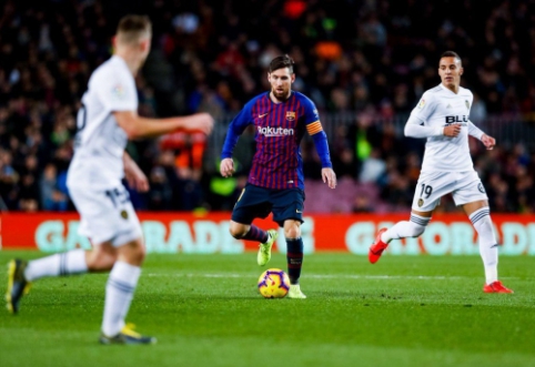 L. Messi saved "Barcelona" from losing to the team of "Valencia"