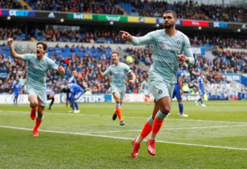 "At the end of the match, "Cardiff" released victory against "Chelsea""