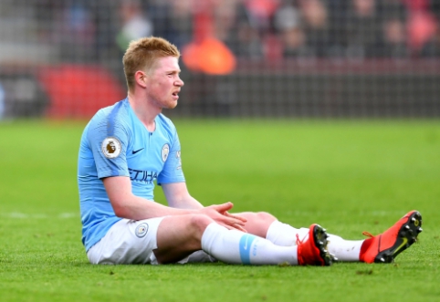 P. Guardiola: "Will have to play without De Bruyne for a while"