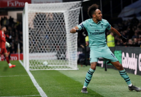 P. Aubameyang's goal led "Arsenal" to an important victory