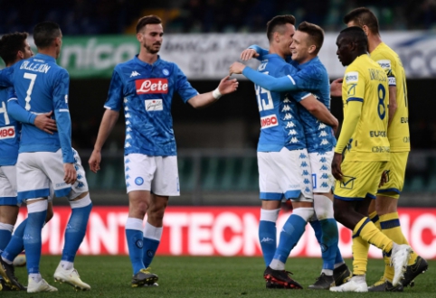 "Napoli" eliminated "Chievo" from "Serie A", "Inter" handled "Frosinone"