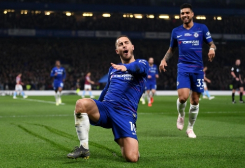 E. Hazard, who scored a goal of the season, led "Chelsea" to victory in the London derby