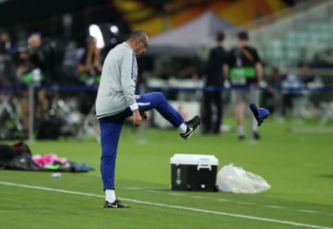 Passion before the Europa League final: Angry M. Sarri left the Chelsea training session