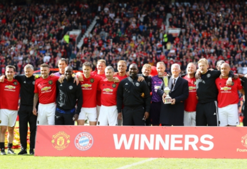 "Man Utd" and "Bayern" legends match - a stunning victory for Ferguson's protégés