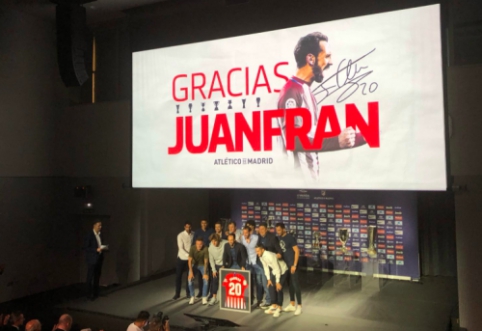 Juanfranas also said "goodbye" to the "Atletico" club