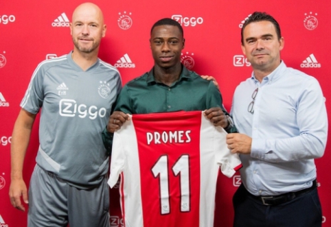 Q. Promes, who spent the season in Spain, shook hands with "Ajax"