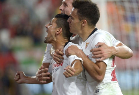 "Sevilla" defeats "Real Sociedad" in a high-scoring match.