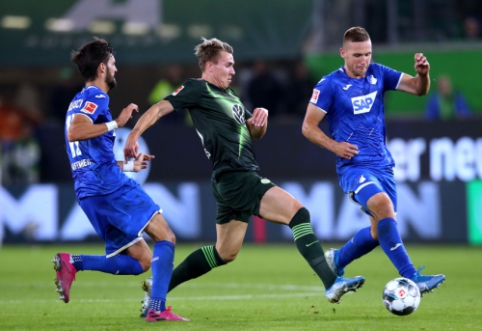 "Wolfsburg" and "Hoffenheim" share a point