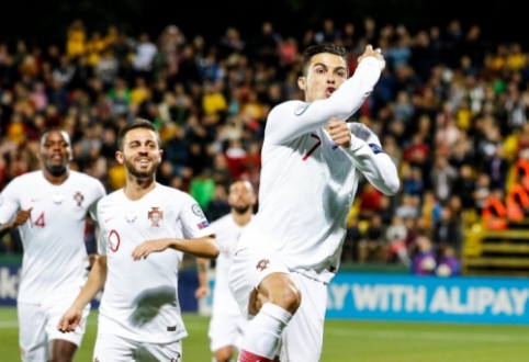 At the center of the Portuguese media - C. Ronaldo's "poker" and E. Šetkaus mistake