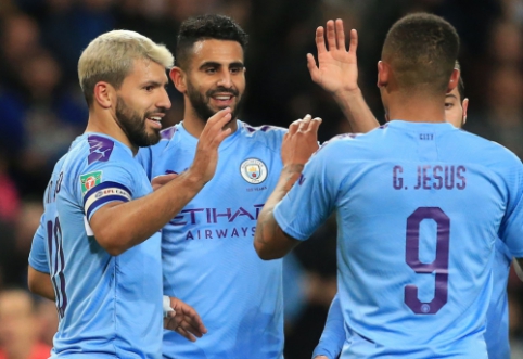 "Man City" and "Leicester" have advanced to the next stage of the English League Cup.